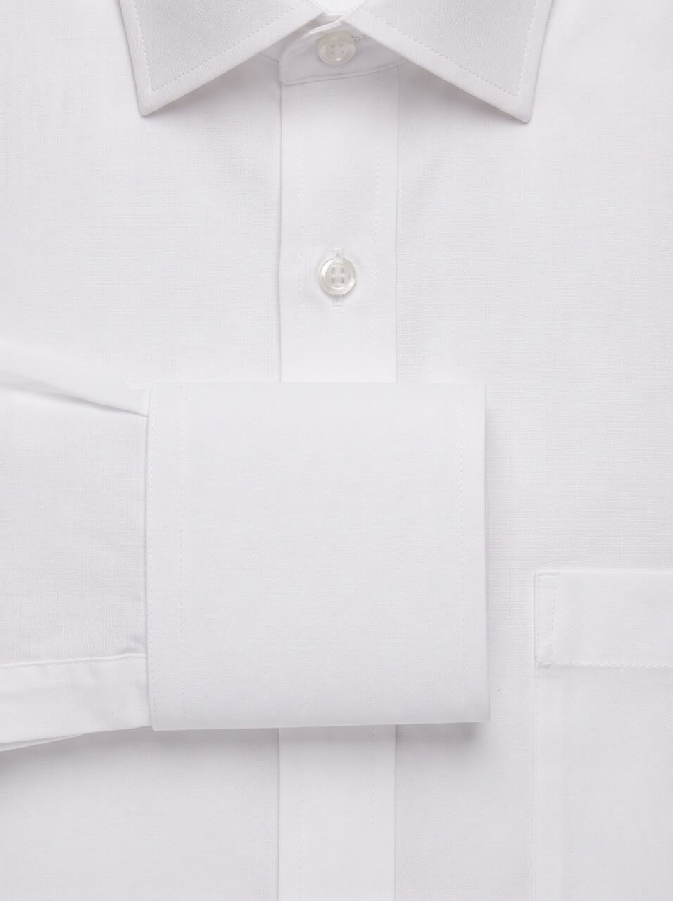 Camicia su misura tessuto Popeline bianco comfort no iron - immagine 5