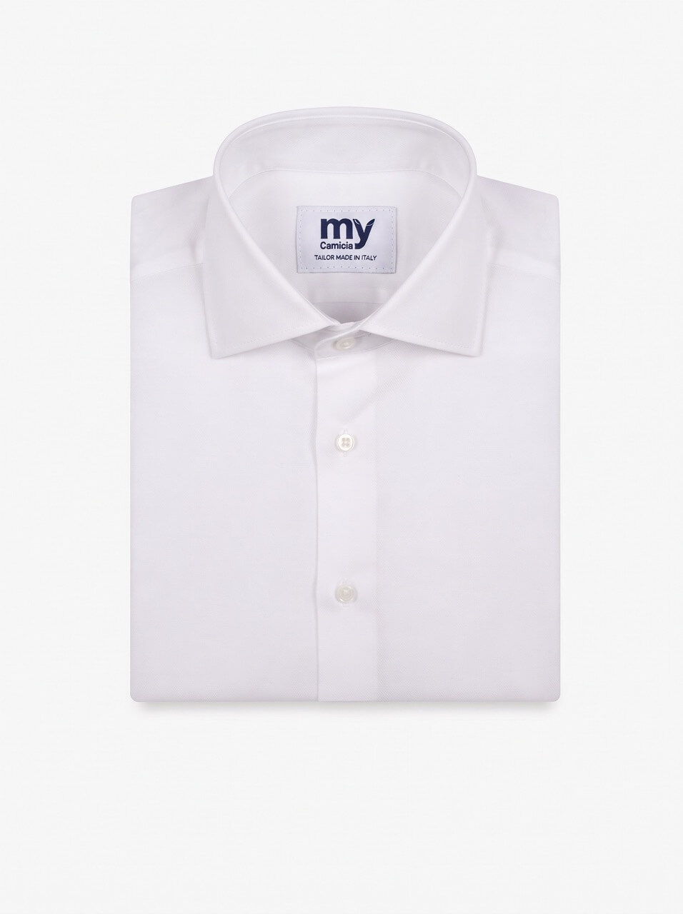 Camicia su misura tessuto Popeline bianco comfort no iron - immagine 3